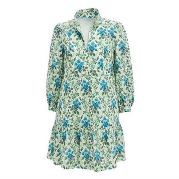 Tuckernuck Cerulean Vine Palmerston Dress Size M - Picture 5 of 12